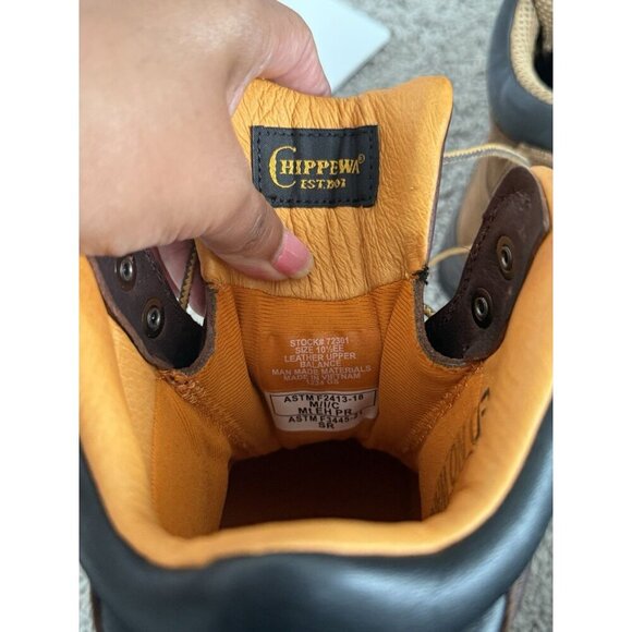 Chippewa Men 10.5EE Serious Plus 6” Met Guard Work Boots Waterproof Comp Toe NEW - Picture 12 of 16